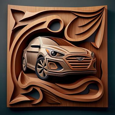 3D модель Hyundai Accent (STL)